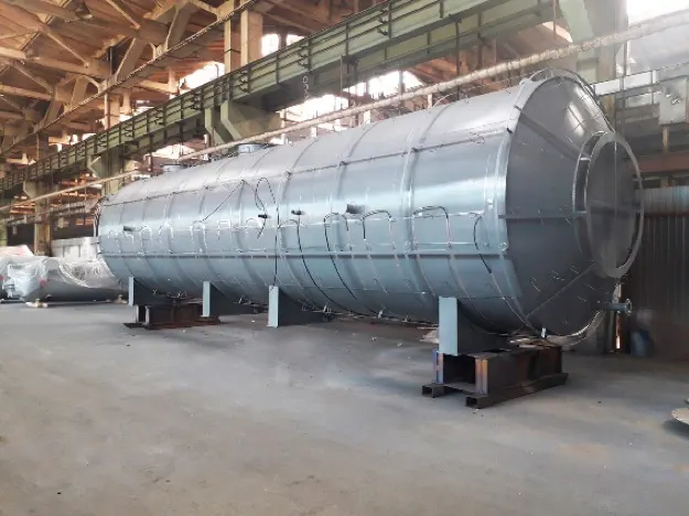 Обогрев горизонтального стального резервуара объемом 80 м3