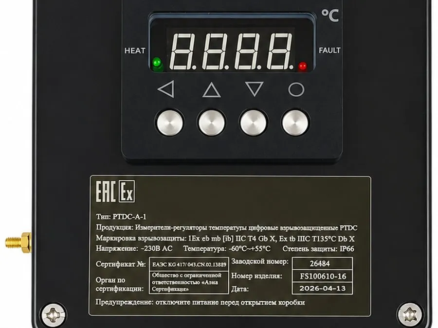 Взрывозащищённый регулятор температуры AP-PTDC-A-1