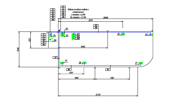 Схема системы обогрева кровли и водосточной системы