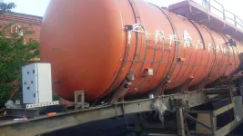 Обогрев емкости на колесном шасси цилиндрической формы 30 м3