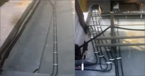 Обогрев края кровли здания ТСЖ Харитово