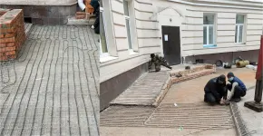 Обогрев открытых площадок на территории Госинспекции по недвижимости