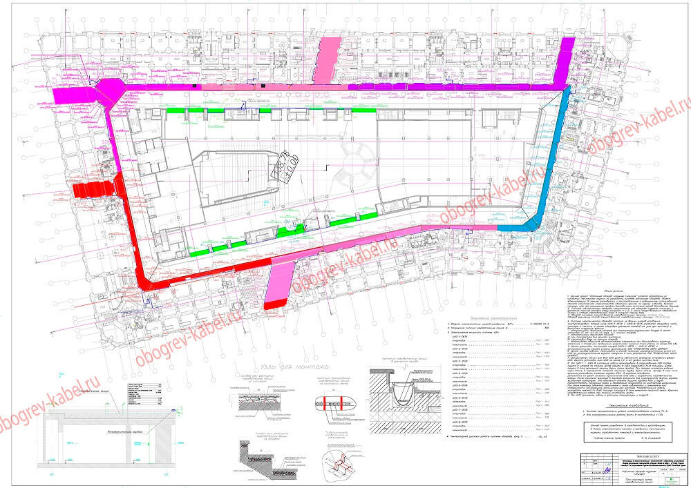 Схема обогрева здания Музеев Московского Кремля