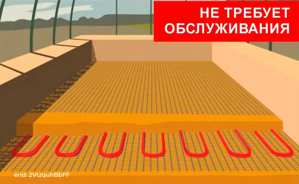 Укладка греющего кабеля для теплицы