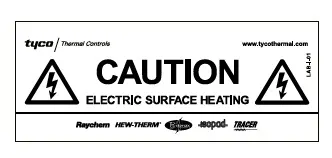 LAB-ETL-R (574738-000) Этикетка "Электрообогрев" Warning labels