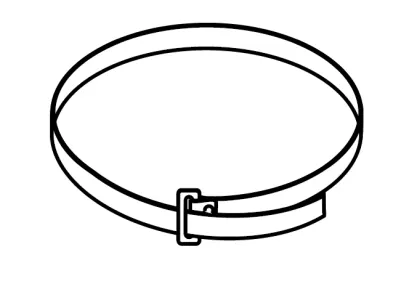 PB 1000 (PB1000) Хомут для крепления кронштейнов к трубе Pipe strap for support brackets