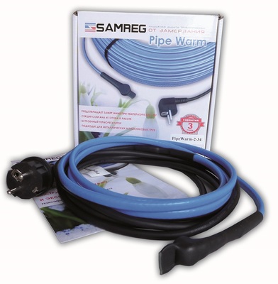 Комплект резистивного греющего кабеля Samreg PipeWarm (14м)